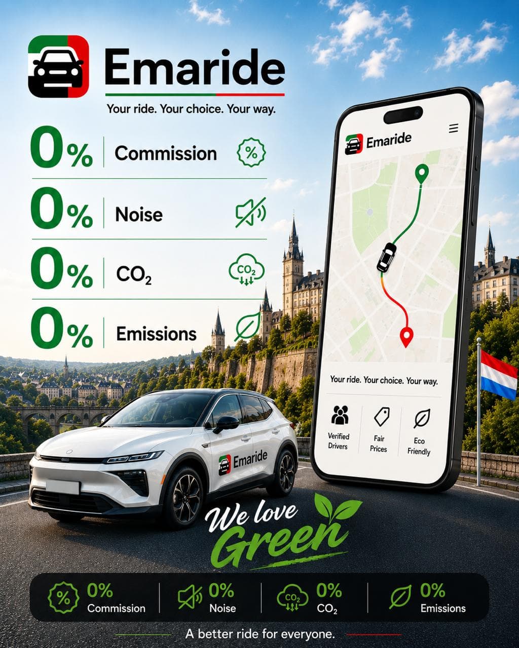 Emaride — Your ride. Your choice. Your way.